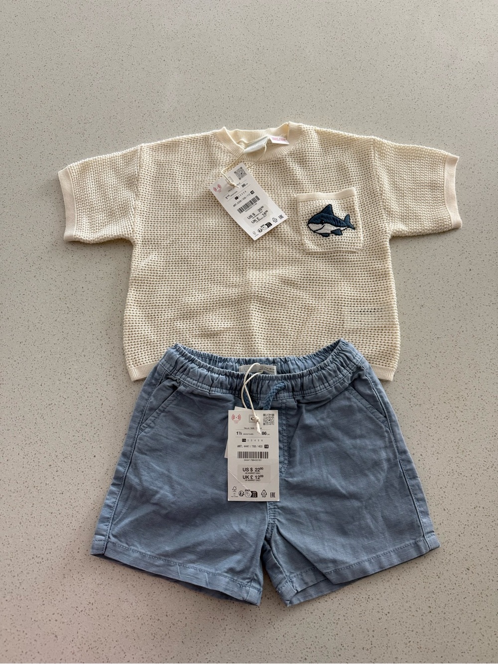 Zara Shark Outfit NWT